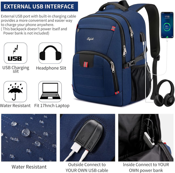 Plecak na laptopa, uniwersalny, z portem USB, antykradzieżowy, wodoodporny, na każdą okazję.