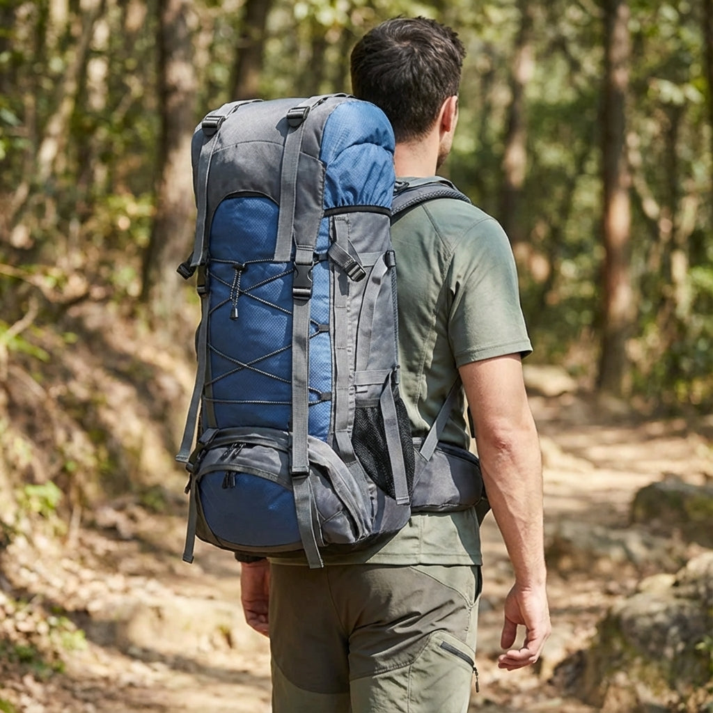 Plecak trekkingowy 60L Pathward na długie wyprawy, idealny do turystyki górskiej.