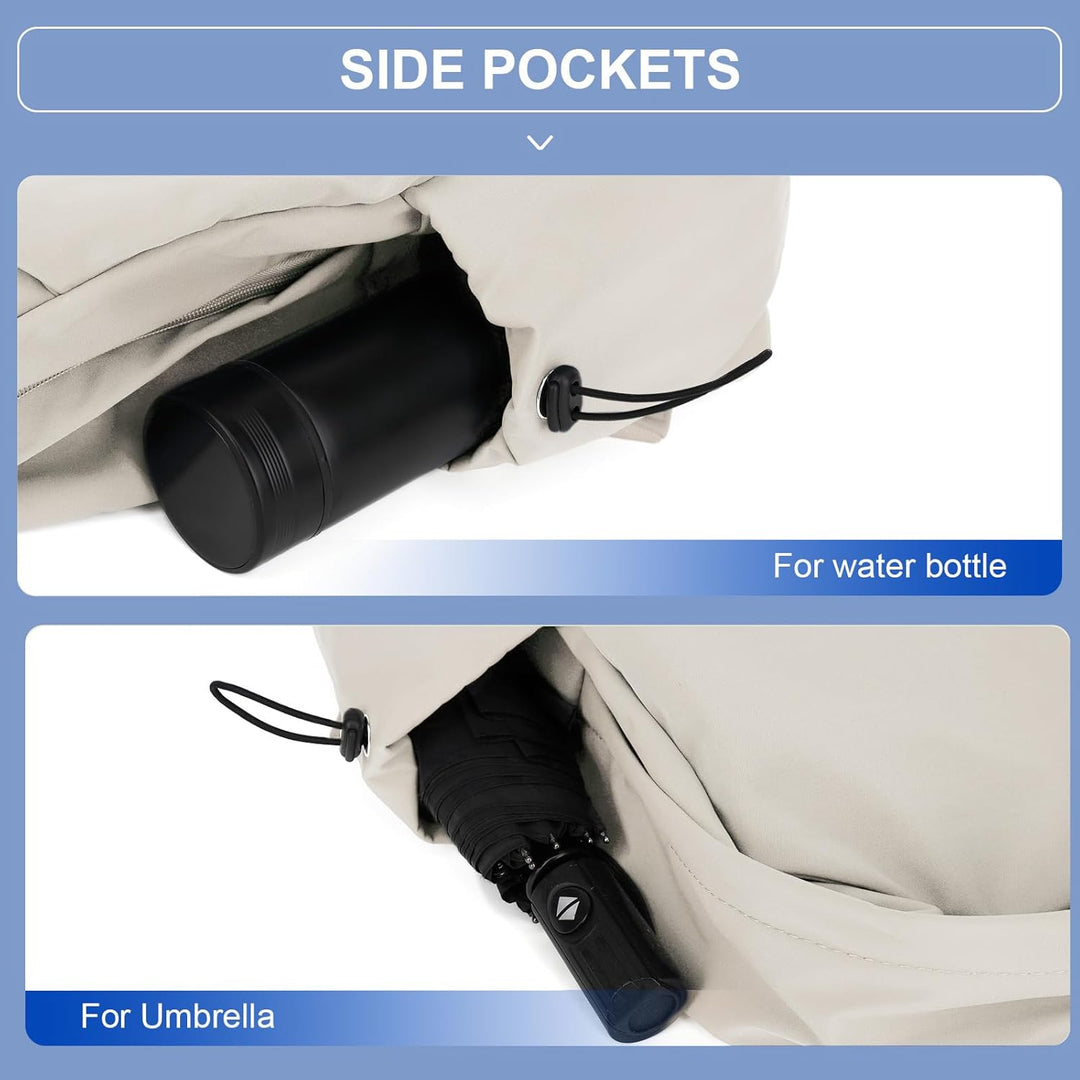 Komfortowy plecak unisex z wieloma przegródkami, na laptopa, wodoodporny.