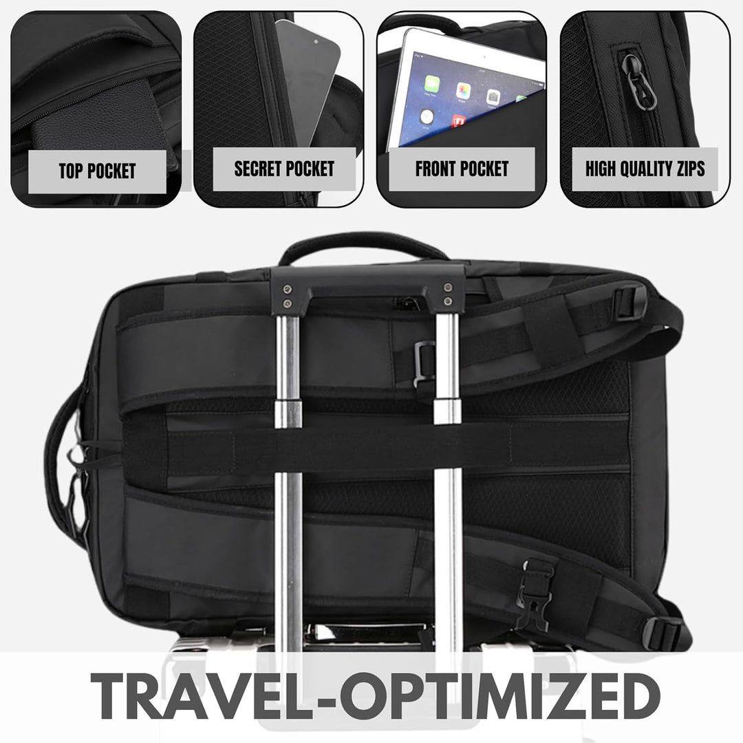 Plecak uniwersalny TrekPro 15" z USB-C, wodoodporny, idealny na każdą okazję: podróże, praca, szkoła.
