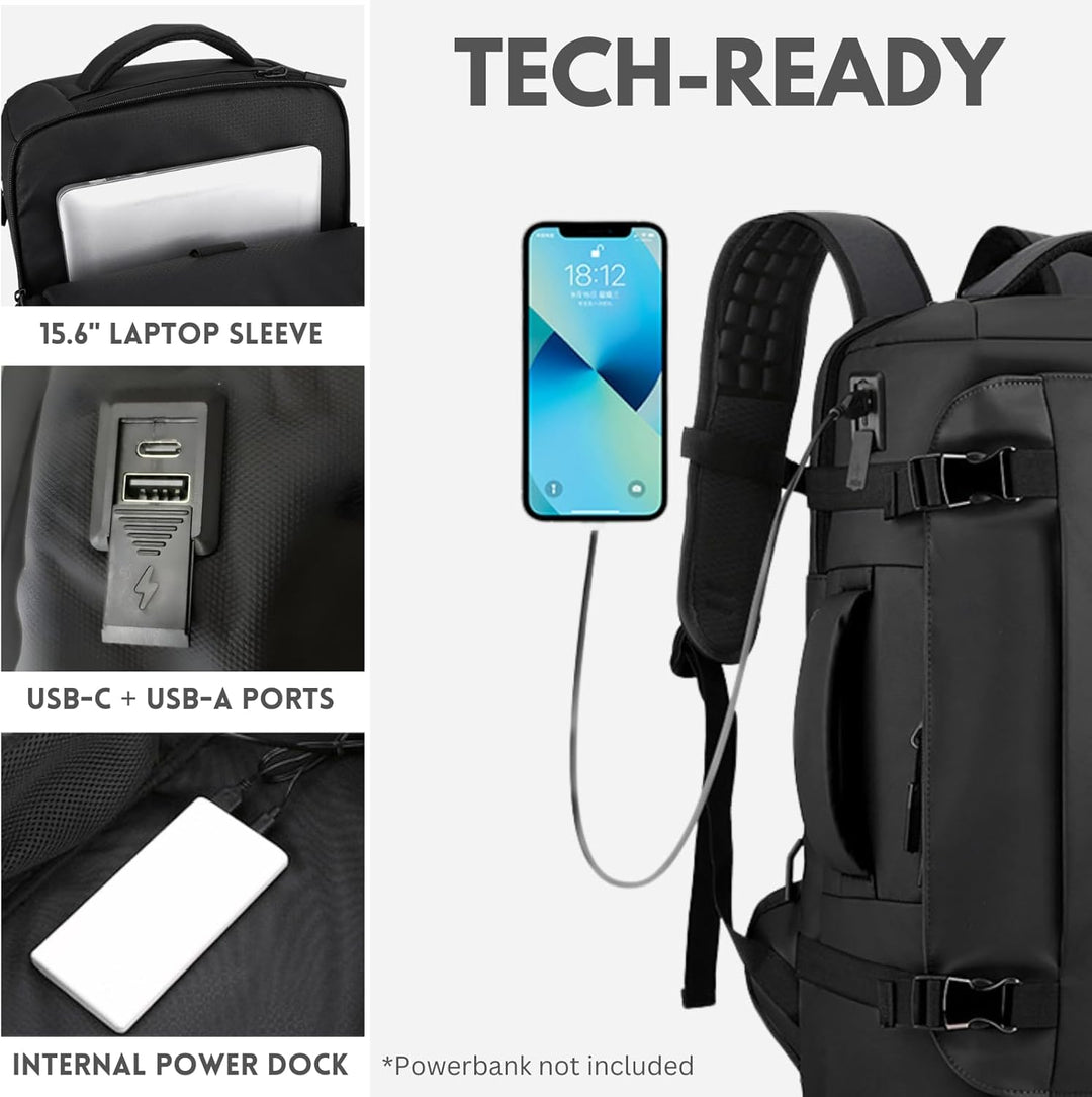 Innowacyjny plecak z bocznym otwieraniem dla szybkiego dostępu do laptopa i zawartości. Uniwersalny.
