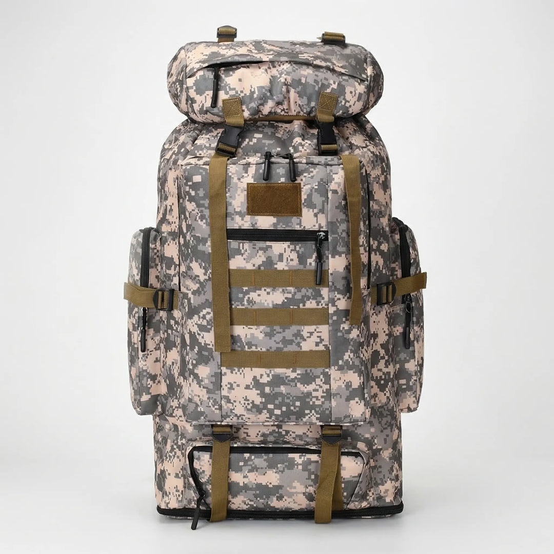 Profil plecaka wyprawowego 80L/100L. Idealny na długie wyprawy turystyczne, survival i trekking.