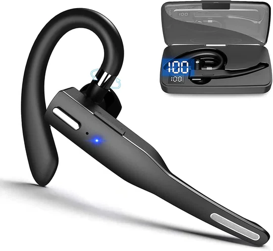 Profesjonalny zestaw słuchawkowy Bluetooth z redukcją szumów, bezprzewodowy do biznesu i komunikacji.