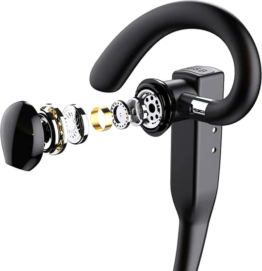 Ergonomiczny bezprzewodowy zestaw słuchawkowy Bluetooth, idealny do długich rozmów i komunikacji w call center.