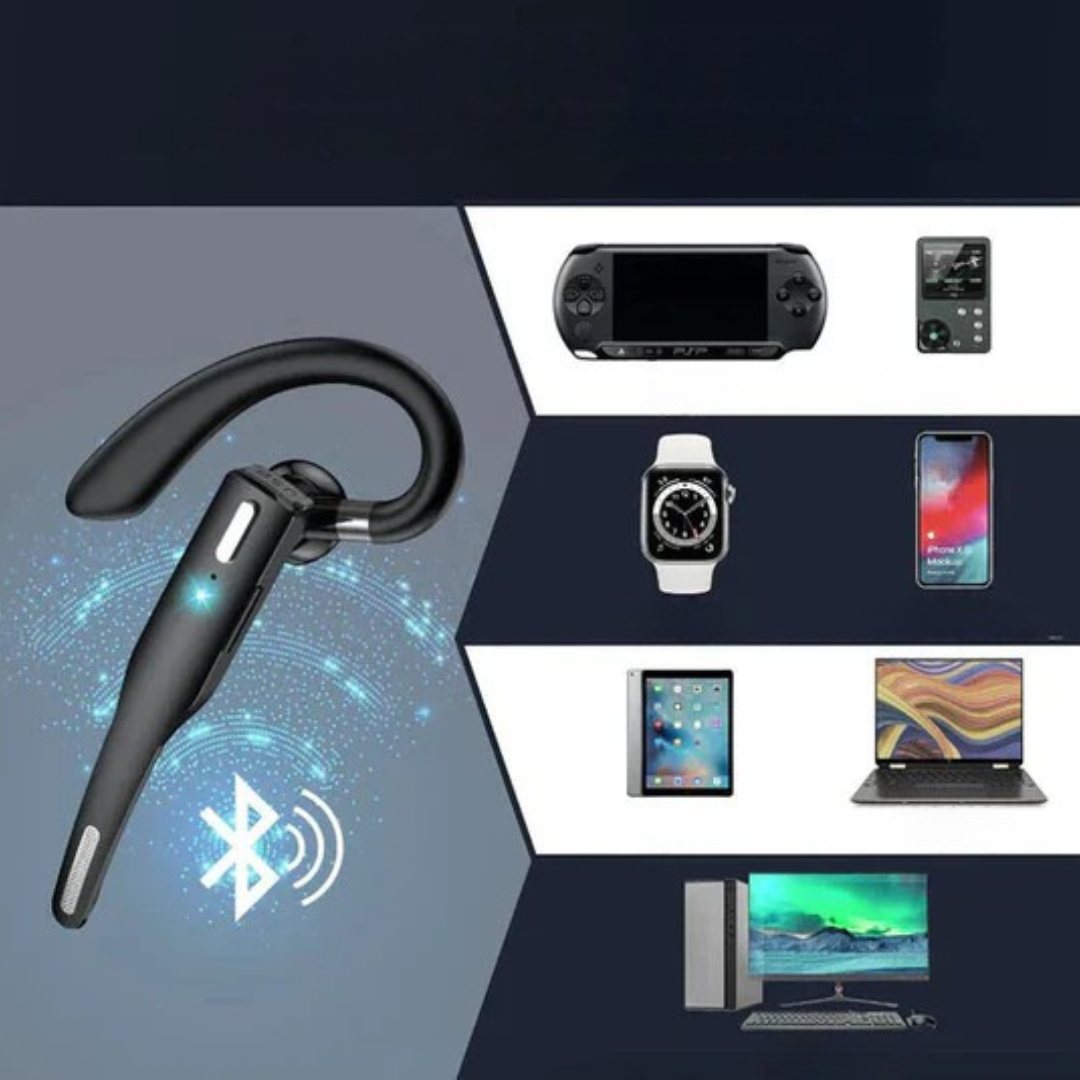 Wygodny, ergonomiczny zestaw słuchawkowy Bluetooth, bezprzewodowy do profesjonalnego użytku w call center.