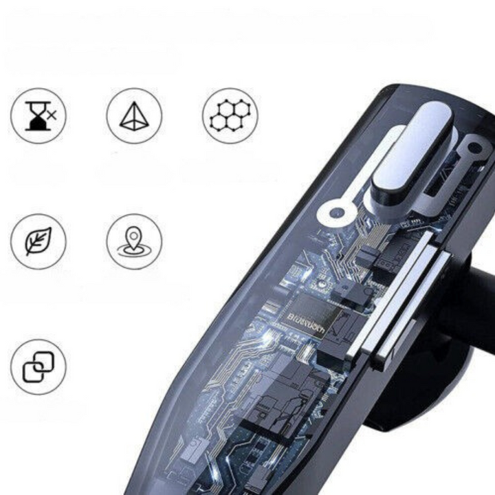 Nowoczesne słuchawki Bluetooth dla biznesu, bezprzewodowe, z funkcją redukcji szumów, ułatwiające komunikację.