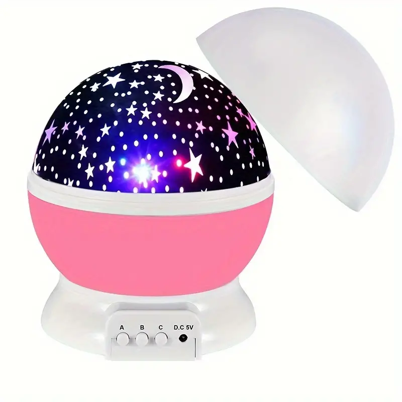 Elegancki projektor LED, lampka nocna z efektem gwiaździstego nieba, tworzący magiczną atmosferę w każdym wnętrzu.