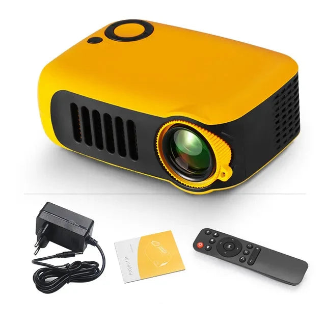 Przenośny projektor smart Full HD, zapewnia kinową jakość obrazu. Idealny do prezentacji i kina domowego.