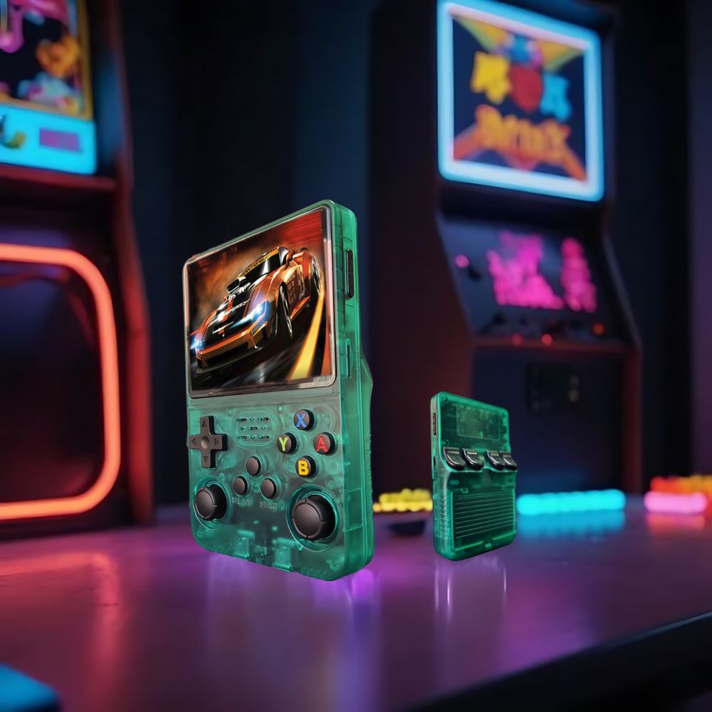 Konsola retro HD, odświeżone gry klasyczne na nowoczesnym przenośnym ekranie, mnóstwo wspomnień.