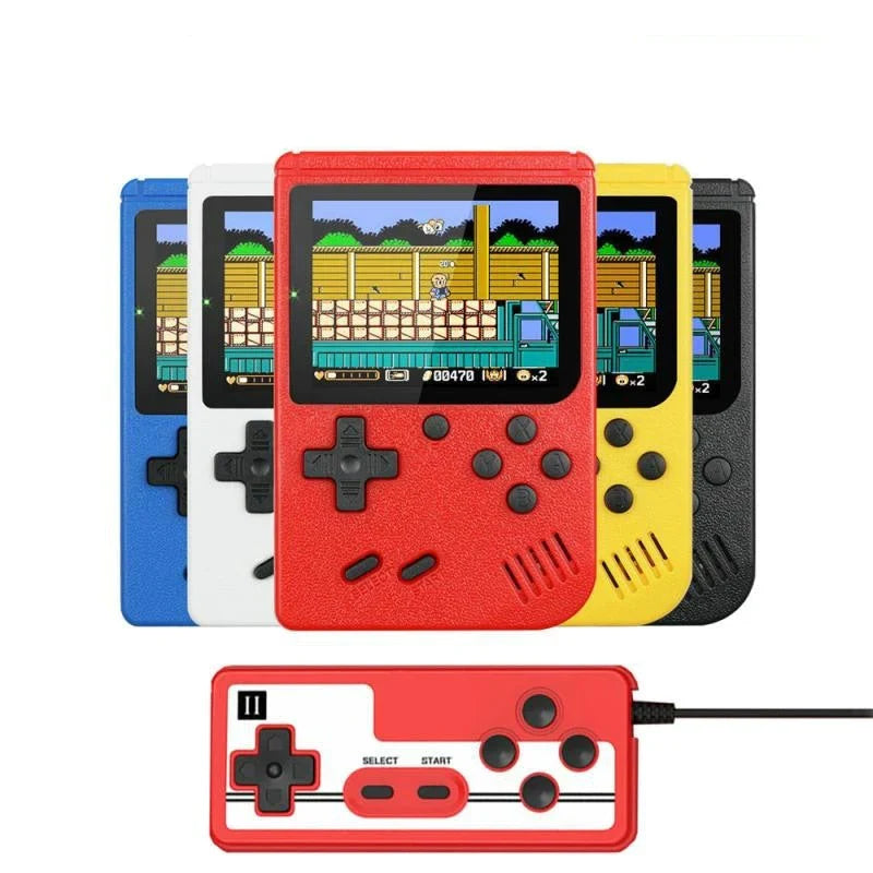 400 klasycznych gier na przenośnej konsoli retro - mobilna rozrywka w stylu handheld.