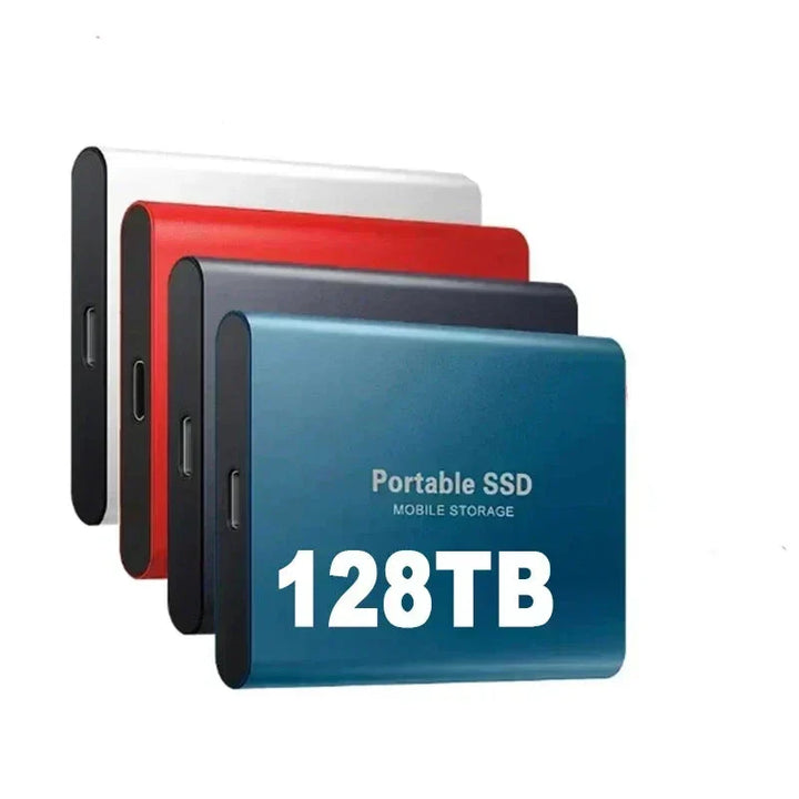 Przenośny dysk SSD 128TB USB – szybka pamięć zewnętrzna do laptopa i PC, kompaktowy design.
