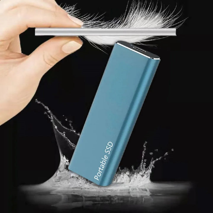 Przenośny dysk zewnętrzny SSD 1TB, kompaktowy i szybki magazyn danych dla mobilnych użytkowników.