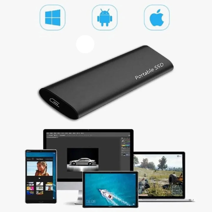 Szybki dysk zewnętrzny SSD 1TB z portem USB-C, błyskawiczny transfer i bezpieczna pamięć.