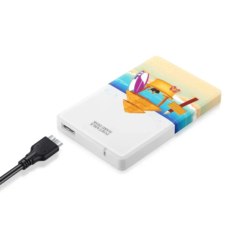 Elegancki, czarny dysk zewnętrzny USB 3.0 HDD. Smukła, przenośna pamięć do laptopa i komputera.