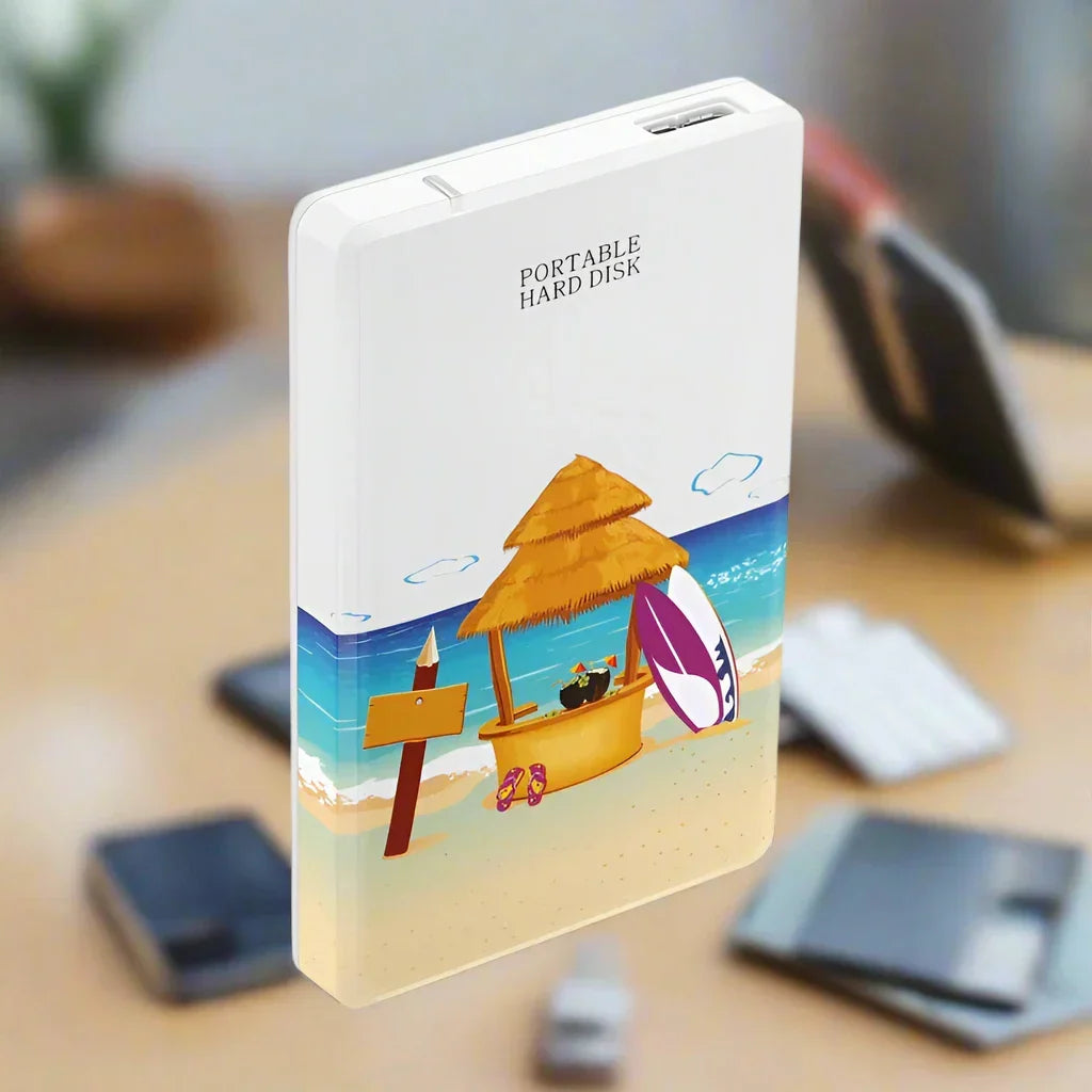 Nowoczesny przenośny dysk zewnętrzny USB 3.0 HDD. Niezawodne rozszerzenie pamięci dla laptopa i komputera.
