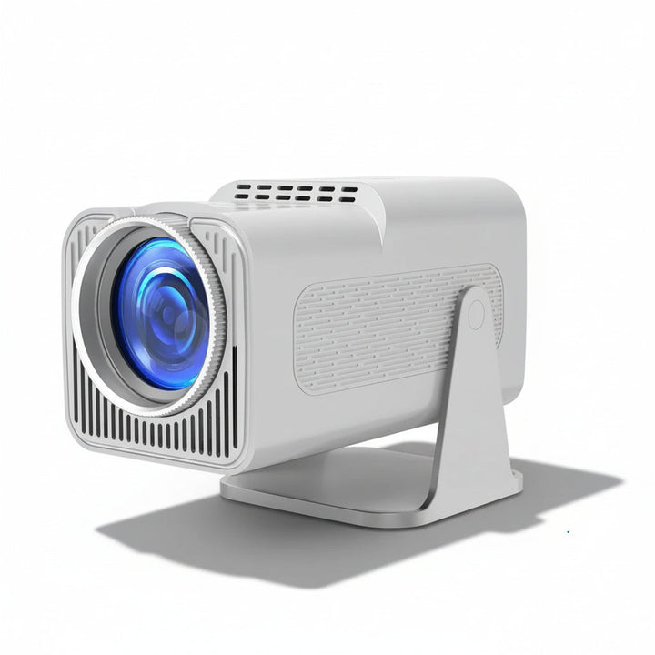 Przenośny inteligentny projektor Full HD 4K do kina domowego, z WiFi i Bluetooth, idealny do filmów i gier.