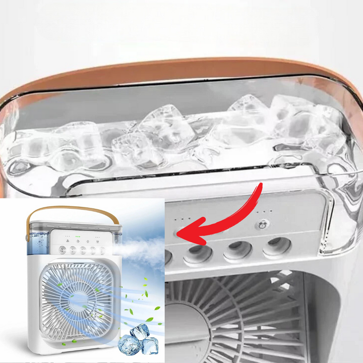 Mini klimatyzator USB na biurko, wodny wentylator do chłodzenia pomieszczeń. Kompaktowy i cichy.