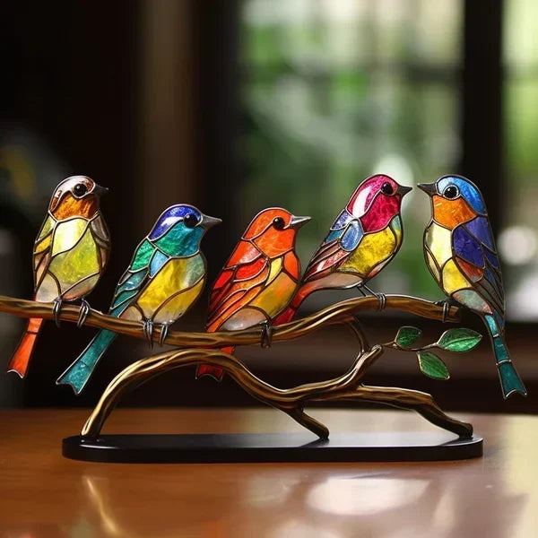 Szklany ptak, ozdobna figurka, design, ożywi każde wnętrze, jako dodatek do wystroju.