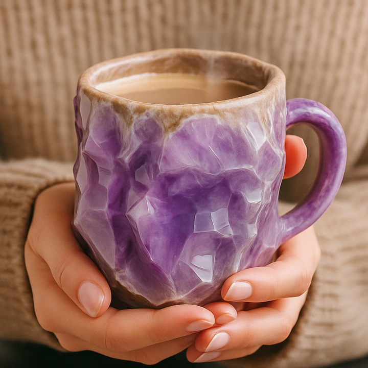 Unikalny, ręcznie robiony kubek ceramiczny 350 ml. Idealny do kawy i herbaty, wyjątkowy prezent.