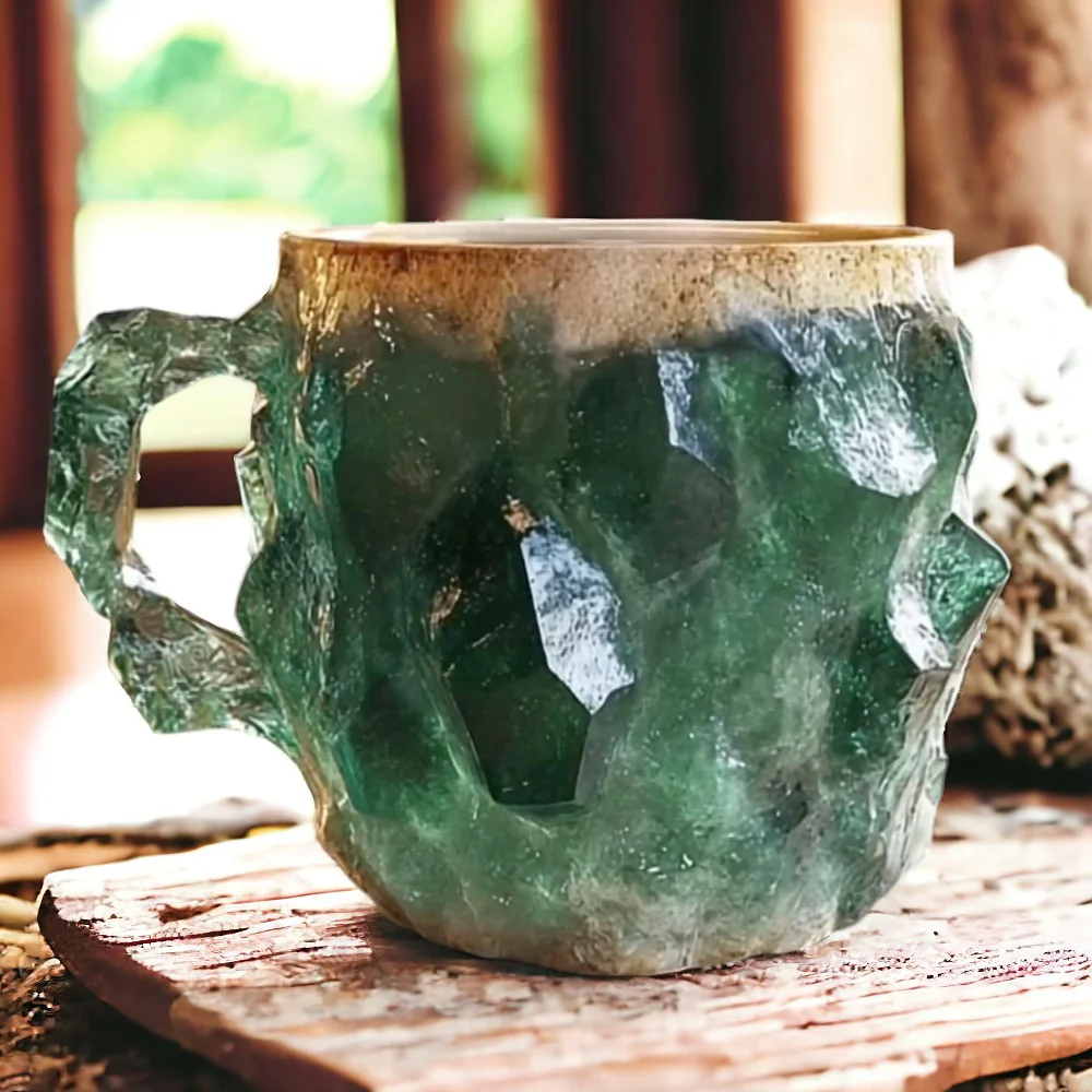 Piękny ręcznie robiony kubek ceramiczny 350 ml. Unikalny dodatek do kuchni, idealny prezent.