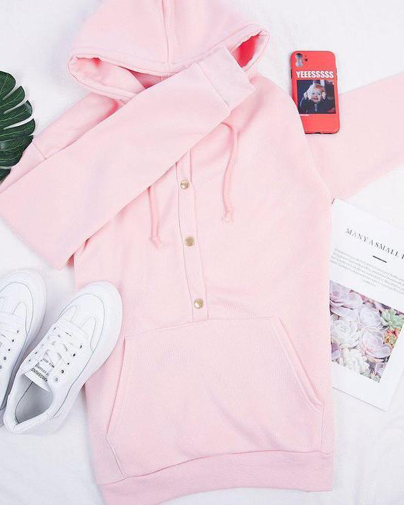 Kobieca różowa bluza z kapturem. Idealna do casualowych stylizacji, komfortowa i modna bluza damska.
