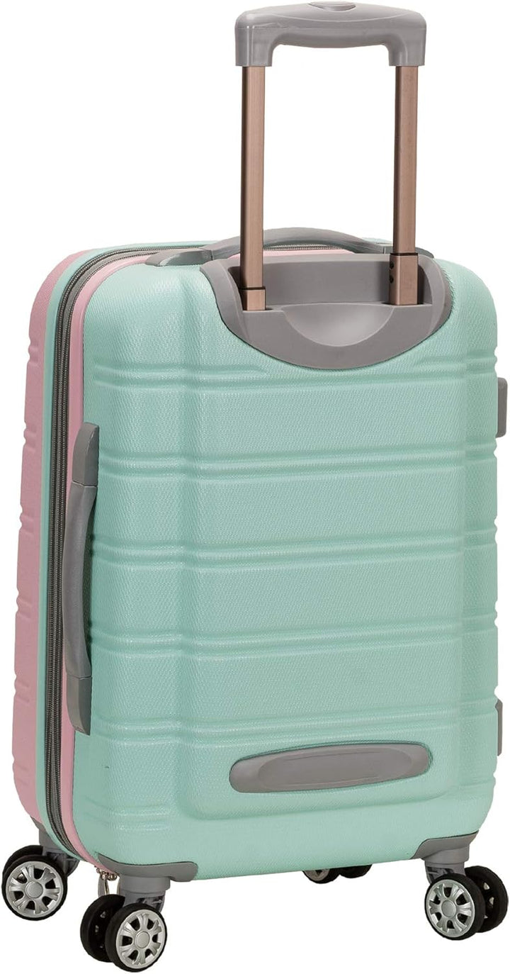 Walizka podróżna "Cotton Candy" w pastelowym różu, lekka i kompaktowa. Idealny bagaż kabinowy na kółkach.