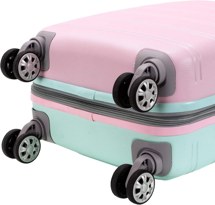 Urocza walizka podróżna "Cotton Candy" na podwójnych kółkach. Twarda, rozszerzalna i lekka. Perfekcyjny bagaż podręczny.