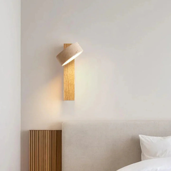 Nowoczesna lampa ścienna LED do czytania, obrotowy kinkiet do sypialni, regulowane oświetlenie punktowe.