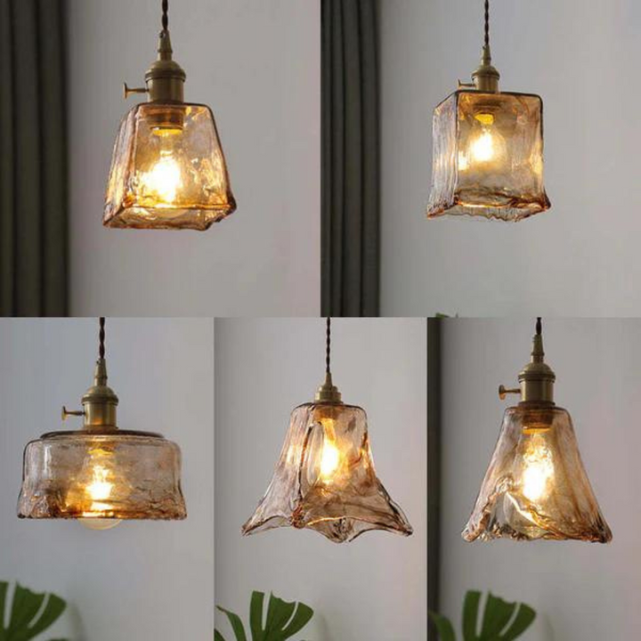 Prezentacja różnych wariantów kształtów kloszy lampy wiszącej Jasper