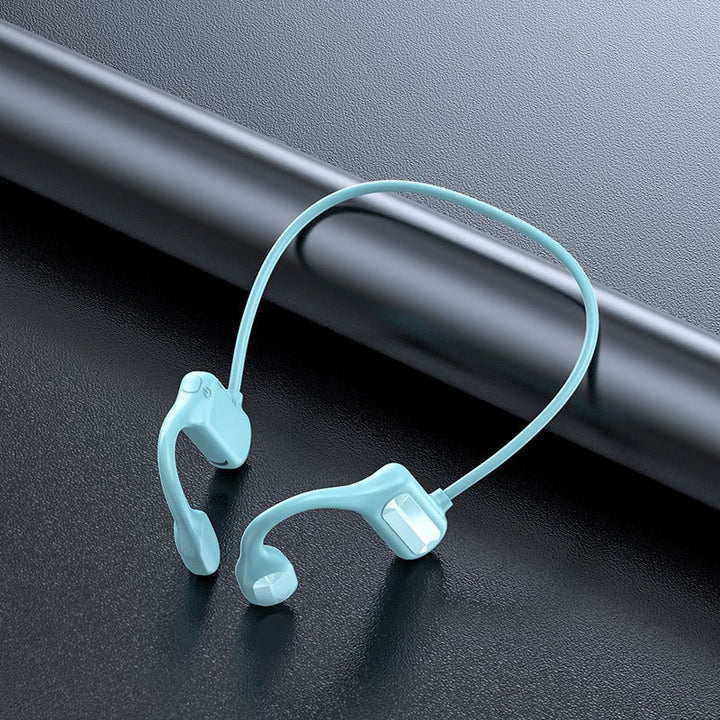Czarne słuchawki Bluetooth z mikrofonem i intuicyjnym sterowaniem dotykowym.