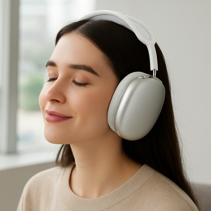 Nowoczesne słuchawki bezprzewodowe z technologią Bluetooth i ANC dla doskonałej jakości audio.