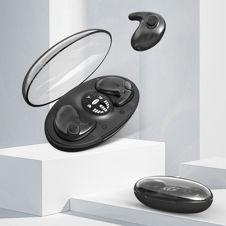 Bezprzewodowe słuchawki Bluetooth douszne z aktywną redukcją szumów. Idealne do relaksu i muzyki.