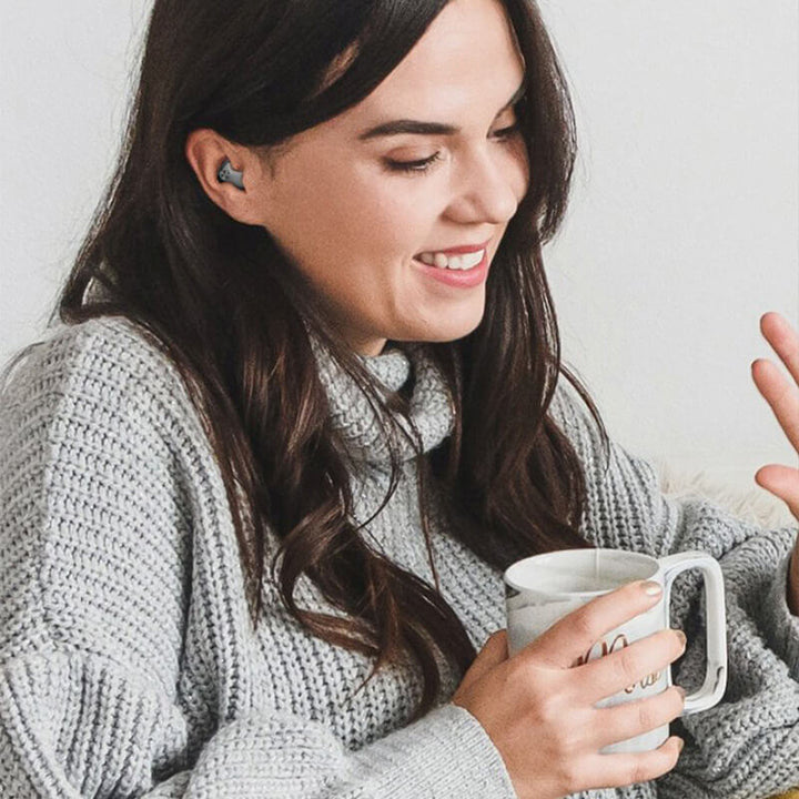 Lekkie słuchawki bezprzewodowe Bluetooth do snu. Douszne, z redukcją szumów, idealne w podróży.