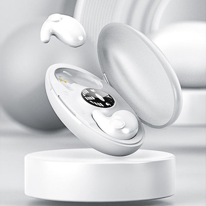 Słuchawki douszne Bluetooth do snu, muzyki i podróży. Bezprzewodowe, ergonomiczne, redukcja szumów.