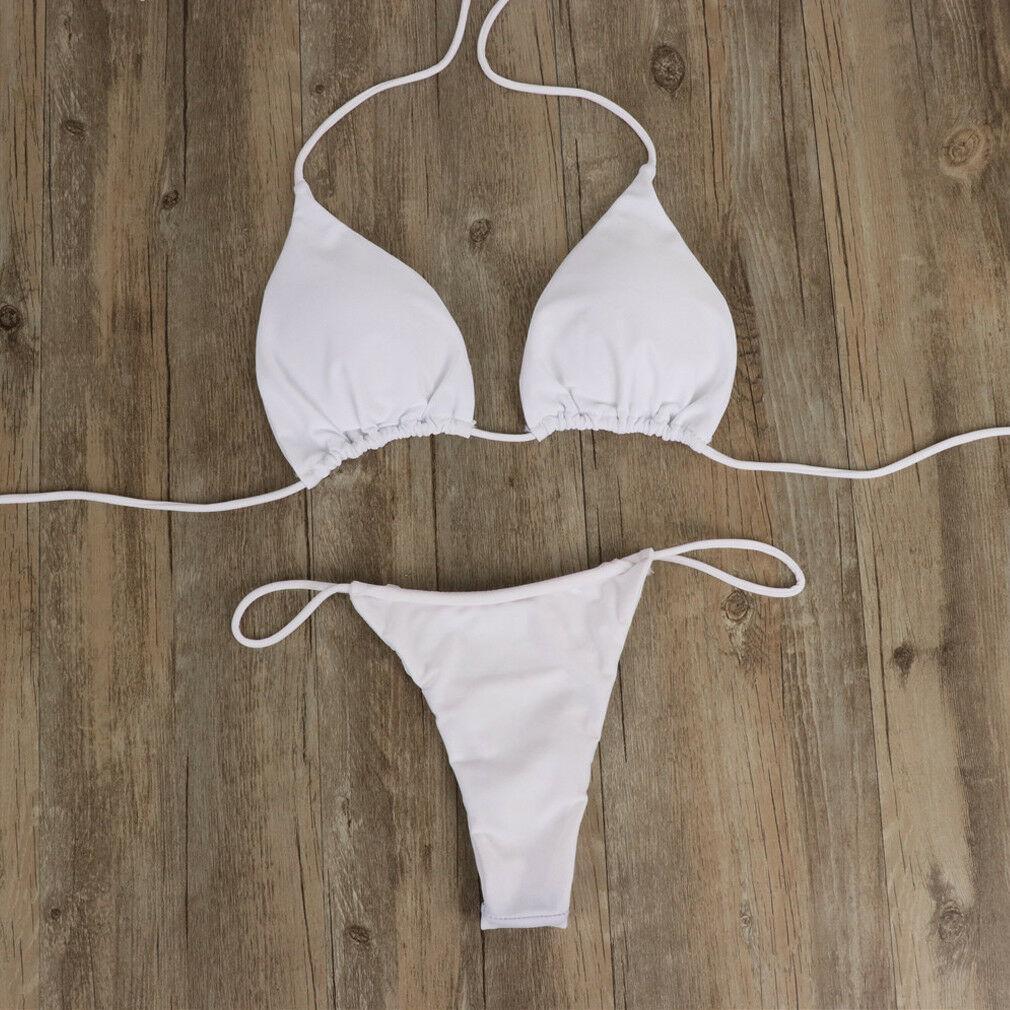 Damski seksowny mikro bikini, wiązany. Dwuczęściowy modny strój kąpielowy na lato.