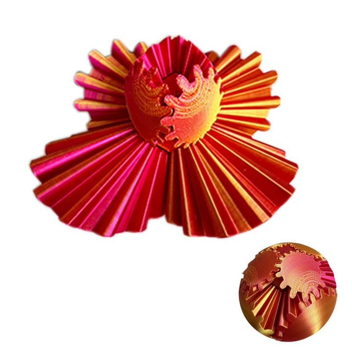Piłka sensoryczna Fidget Ball zębata, wsparcie koncentracji i relaksu, idealny gadżet biurowy.
