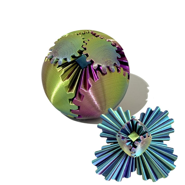 Nowoczesna piłka zębata Fidget Ball, antystresowy prezent dla dorosłych, poprawia skupienie.