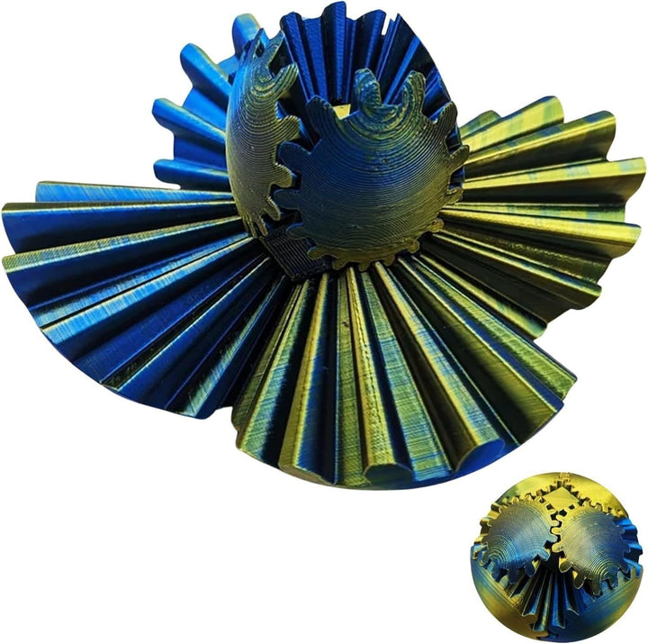 Antystresowa piłka zębata Fidget Ball, kompaktowa zabawka sensoryczna do podróży i codziennego relaksu.