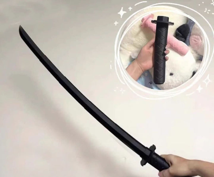 Wytrzymała składana katana grawitacyjna z PVC. Nowoczesny gadżet kinetyczny i kolekcjonerski.
