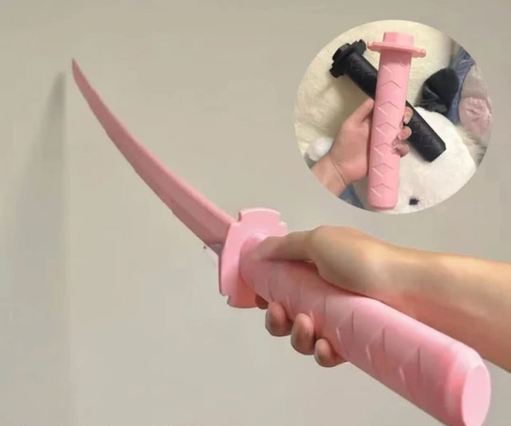 Zabawka kinetyczna: składana katana grawitacyjna z PVC. Idealny, nowoczesny gadżet kolekcjonerski.