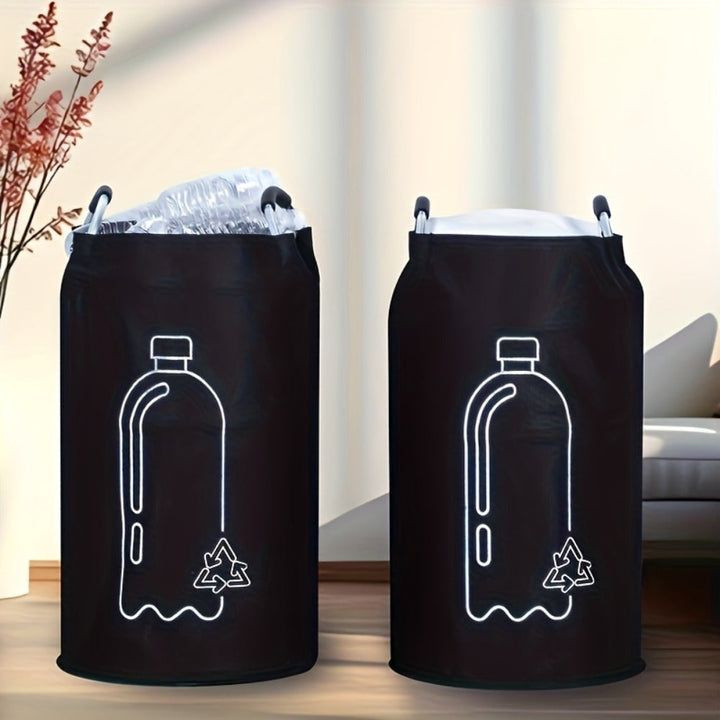 Praktyczny składany kosz 82L na odpady, z uchwytem, do recyklingu w domu, biurze, ogrodzie.