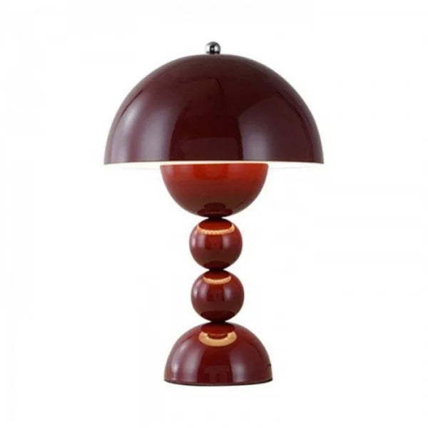 Lampa stołowa LED z akumulatorem, bezprzewodowa. Skandynawski design, oświetlenie do salonu/sypialni.