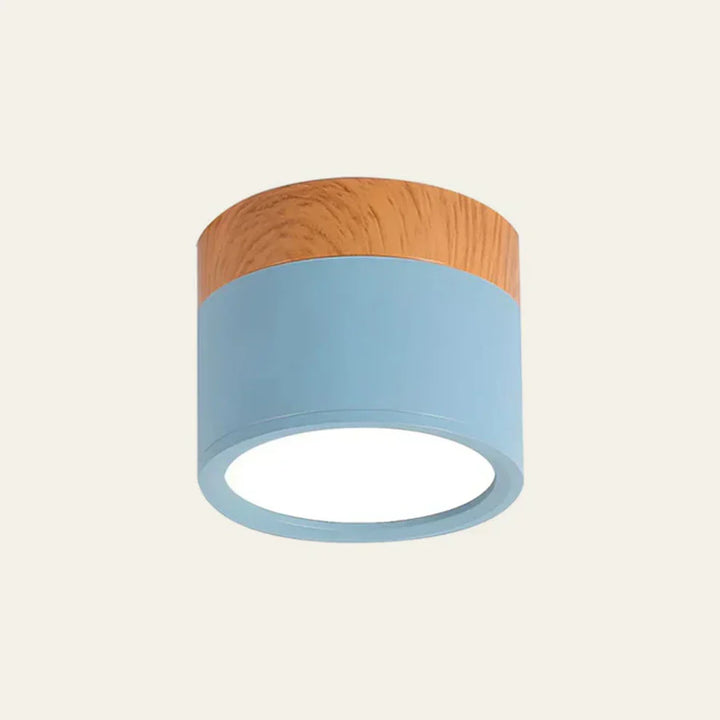 Wielokolorowa lampa sufitowa LED natynkowa, nowoczesna. Oświetlenie akcentowe do wnętrz.