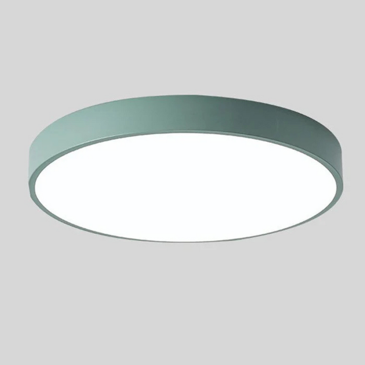 Lampa sufitowa LED. Modne oświetlenie domu w stylu skandynawskim.