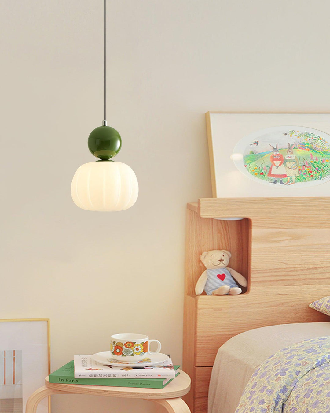 Okrągła lampa sufitowa LED, idealna do skandynawskiego wystroju.