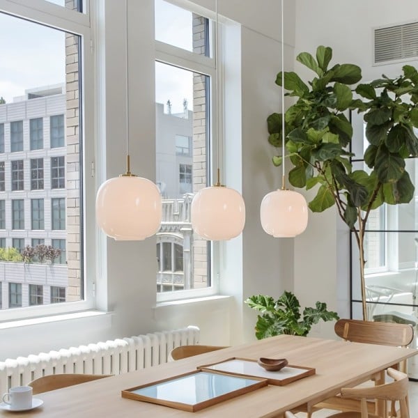Efektowna lampa wisząca LED typu cluster. Nowoczesna, skandynawska, do salonu/jadalni.