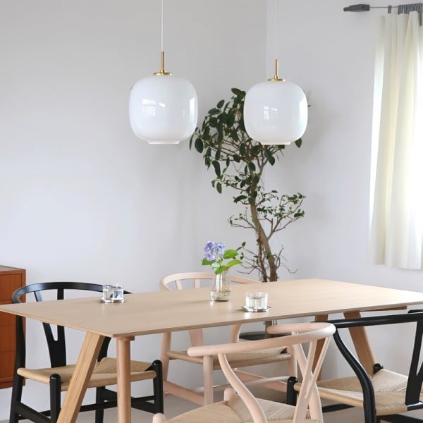 Elegancka lampa wisząca LED cluster, skandynawska, designerska. Oświetlenie do jadalni/salonu.