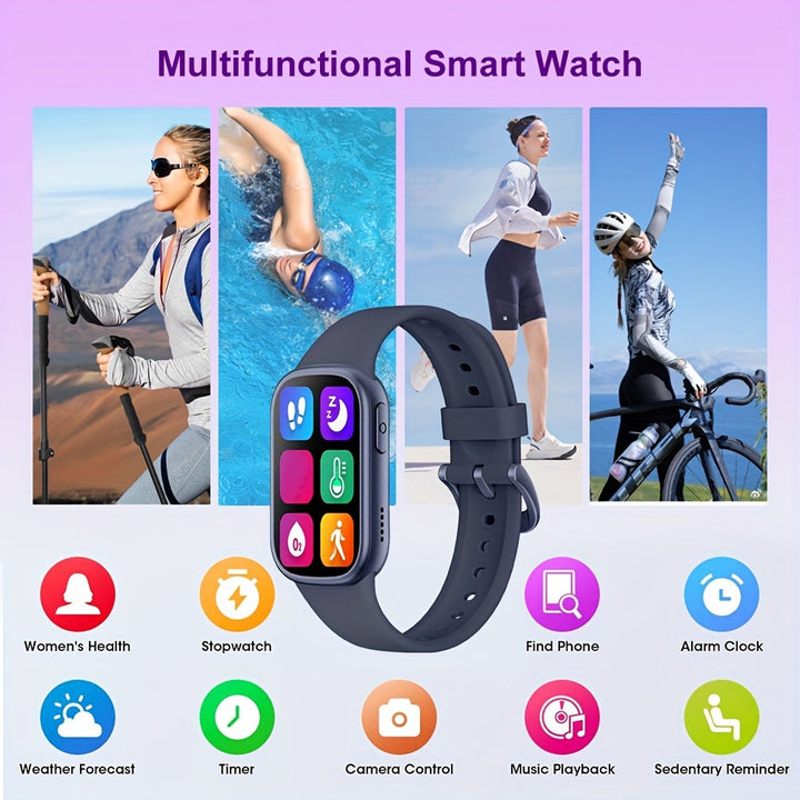Wodoszczelny smartwatch dla dzieci z dotykowym ekranem i menu głównym