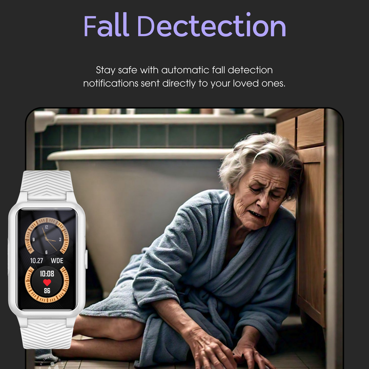 Smartwatch seniora z funkcją GPS i 4G, precyzyjna lokalizacja dla bezpieczeństwa bliskich.