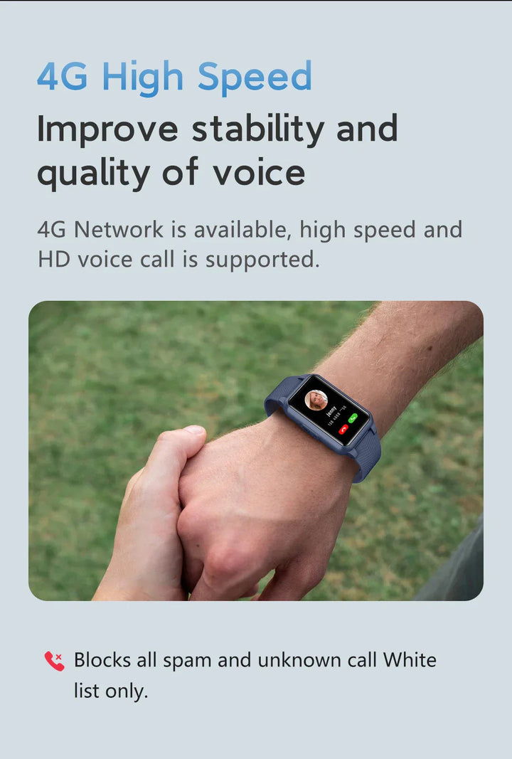 Unisex smartwatch dla seniora, elegancki design, komfort i bezpieczeństwo na co dzień.